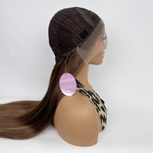 Load image into Gallery viewer, DollyPretty Brown False Hair Wig Long Straight Synthetic Beginners Friendly Heat Resistant Elegant For Daily Use Wigs For Women