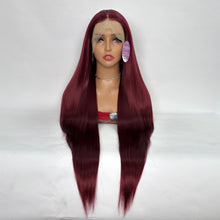 Load image into Gallery viewer, DollyPretty Burgundy 99J False Hair Wig Long Curly Wavy Synthetic Beginners Friendly Heat Resistant Elegant For Daily Use Wigs For Women