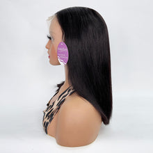 Load image into Gallery viewer, DollyPretty Bob Wig 12 Inch 13x4 Lace Front Wigs Human Hair Wigs for Black Women Straight Wig Natural Black Color