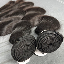 Load image into Gallery viewer, Ghair 100% Raw Hair Bundles Body Wave Hair N1B#