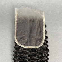 Load image into Gallery viewer, Ghair 4x4 HD Lace Closure Kinky Curly Virgin Hair N1B#