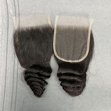 Load image into Gallery viewer, Ghair 4x4 HD Lace Closure Loose Deep Wave Virgin Hair N1B#