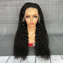 Load image into Gallery viewer, Ghair 13x4 TP Lace Frontal Magic Wigs Italian Curly 180% Density Virgin Human Hair Wig