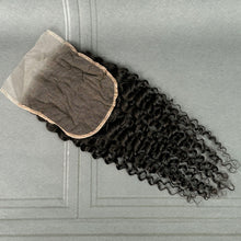 Load image into Gallery viewer, Ghair 6x6 Transparent Lace Closure Deep Curly Virgin Hair N1B#