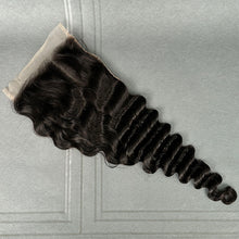 Load image into Gallery viewer, Ghair 6x6 Transparent Lace Closure Loose Deep Wave Virgin Hair N1B#