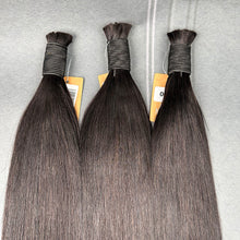 Load image into Gallery viewer, Ghair 100% Virgin Hair Bulk Straight Hair N1B#