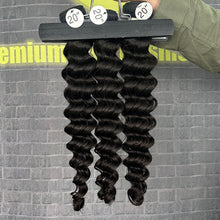 Load image into Gallery viewer, Ghair 100% Raw Hair Bundles Deep Wave Hair N1B#