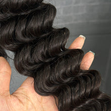 Load image into Gallery viewer, Ghair 100% Raw Hair Bundles Deep Wave Hair N1B#
