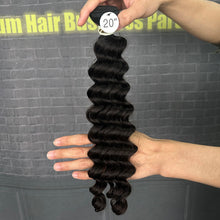 Load image into Gallery viewer, Ghair 100% Raw Hair Bundles Deep Wave Hair N1B#