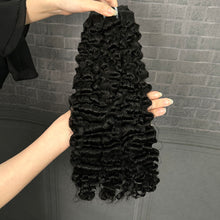 Load image into Gallery viewer, Ghair Double Drawn Virgin Hair Bundles Burmese Curl Hair N1B#