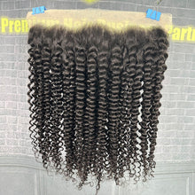 Load image into Gallery viewer, Ghair 13x4 Transparent Lace Frontal Deep Curly Virgin Hair N1B#