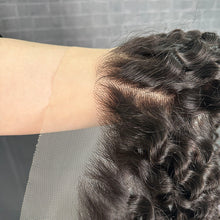 Load image into Gallery viewer, Ghair 13x4 Transparent Lace Frontal Deep Curly Virgin Hair N1B#
