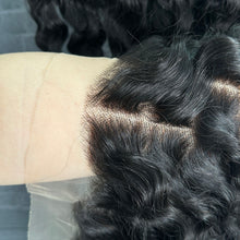 Load image into Gallery viewer, Ghair 13x4 Transparent Lace Frontal Italian Curly Virgin Hair N1B#