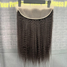 Load image into Gallery viewer, Ghair 13x4 Transparent Lace Frontal Kinky Straight Virgin Hair N1B#