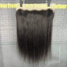 Load image into Gallery viewer, Ghair 13x4 Transparent Lace Frontal Straight Virgin Hair N1B#