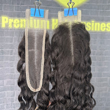 Load image into Gallery viewer, Ghair 2x6 Transparent Lace Closure Italian Curly Virgin Hair N1B#
