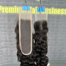 Load image into Gallery viewer, Ghair 2x6 Transparent Lace Closure Deep Wave Virgin Hair N1B#