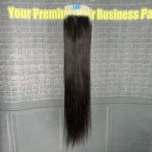 Load image into Gallery viewer, Ghair 4x4 Transparent Lace Closure Straight Virgin Hair N1B#