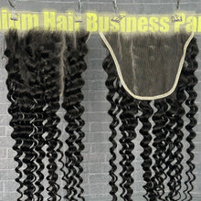 Load image into Gallery viewer, Ghair 9x6 HD Lace Closure Deep Wave Virgin Raw Hair N1B#