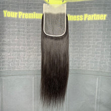 Load image into Gallery viewer, Ghair 6x6 Transparent Lace Closure Straight Virgin Hair N1B#