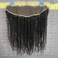 Load image into Gallery viewer, Ghair 13x4 HD Lace Frontal Kinky Curly Virgin Hair N1B#