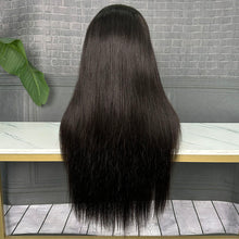 Load image into Gallery viewer, Ghair 2x6 5x5 9x6 Pre Bleached Single Knot HD Lace Replaceable Wig STW 18-30" 1B#