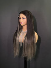 Load image into Gallery viewer, Ghair New Luxury Raw Hair 5x5 HD Balayage Wigs Straight 250% Density Color #2/613/2