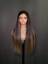 Load image into Gallery viewer, Ghair New Luxury Raw Hair 5x5 HD Balayage Wigs Straight 250% Density Color #2/8/2