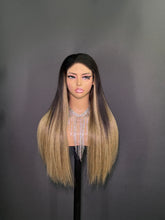Load image into Gallery viewer, Ghair New Luxury Raw Hair 5x5 HD Balayage Wigs Straight 250% Density Color #4/27/4