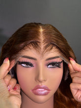 Load image into Gallery viewer, Ghair New Virgin Hair Ombre Honey 13×6 Transparent Lace Wigs Loose Wave 250% Density