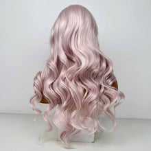 Load image into Gallery viewer, Ms. Merry Pink False Hair Wig Long Curly Wavy Synthetic Beginners Friendly Heat Resistant Elegant For Daily Use Wigs For Women
