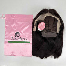 Load image into Gallery viewer, Ms. Merry Bob Wig 12 Inch 13x4 Lace Front Wigs Human Hair Wigs for Black Women Straight Wig Natural Black Color