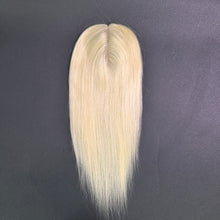 Load image into Gallery viewer, Ghair 13*15CM Straight Silk Base Hair Topper #613 Blonde 100% Virgin Human Hair for Thinning Hair & Daily Wear