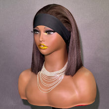 Load image into Gallery viewer, Ghair New Glueless Head Band Bob Wig Human Hair Natural Looking Easy Wear Daily Sport Use Wig