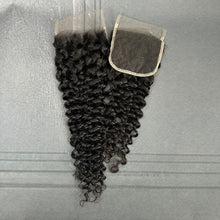 Load image into Gallery viewer, Ghair 4x4 HD Lace Closure Deep Curly Virgin Hair N1B#