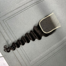 Load image into Gallery viewer, Ghair 4x4 HD Lace Closure Loose Deep Wave Virgin Hair N1B#