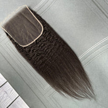 Load image into Gallery viewer, Ghair 7x7 HD Lace Closure Kinky Straight Virgin Hair N1B#