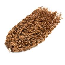 Load image into Gallery viewer, Ghair Pixie Curly Crochet Hair Extensions 30# Light Reddish Brown Virgin Hair for Daily & Party Use