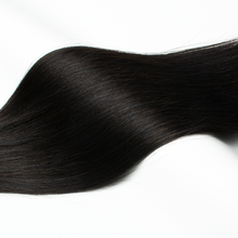 Load image into Gallery viewer, Ghair Straight Crochet Hair Extensions N1B# Natural Black Virgin Hair for Daily & Party Use