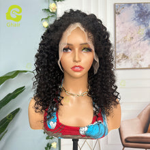 Load image into Gallery viewer, Ghair 4C Baby Hairline 13x4 Transparent Undetectable Lace Frontal Wigs Deep Wave Hair 150% Density