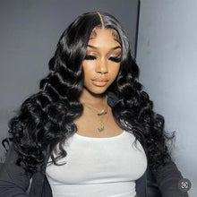Load image into Gallery viewer, Ghair Magic Wigs 13x4 Transparent Full Frontal Lace Wigs Human Hair 130% Density