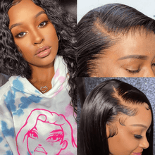 Load image into Gallery viewer, Ghair 13x4 HD Lace Front Wigs 150% Density Super Invisible 100% Peruvian Virgin Human Hair Wig