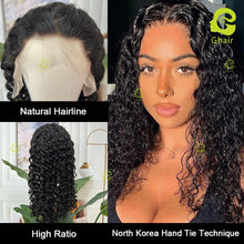 Load image into Gallery viewer, Ghair Fancy Wigs High Ratio 13x4 Transparent Full Frontal Lace Wigs 100% Human Virgin Wigs