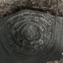 Load image into Gallery viewer, Ghair Pre Made Natural Afro Wigs #1B Natural Black Human Hair Wigs for Party
