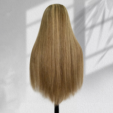 Load image into Gallery viewer, Ghair New Luxury Raw Hair 5x5 HD Balayage Wigs Straight 250% Density Color #4/27/4
