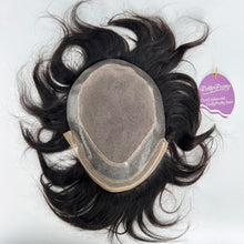 Load image into Gallery viewer, DollyPretty 8x10 Inch Toupees for Man Straight Wig Natural Black Color
