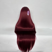 Load image into Gallery viewer, DollyPretty Burgundy 99J False  Hair Wig Long Curly Wavy Synthetic Beginners Friendly Heat Resistant Elegant For Daily Use Wigs For Women
