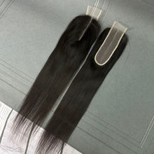 Load image into Gallery viewer, Ghair 2x6 Transparent Lace Closure Straight Virgin Hair N1B#
