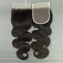 Load image into Gallery viewer, Ghair 4x4 Transparent Lace Closure Body Wave Virgin Hair N1B#
