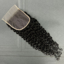 Load image into Gallery viewer, Ghair 5x5 Transparent Lace Closure Deep Curly Virgin Hair N1B#
